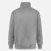 Custom Black Grey Cropped Basic pullover half zip Unisex Hoodie For Men Women - Personalised Designer Printed Stitched Hoodie