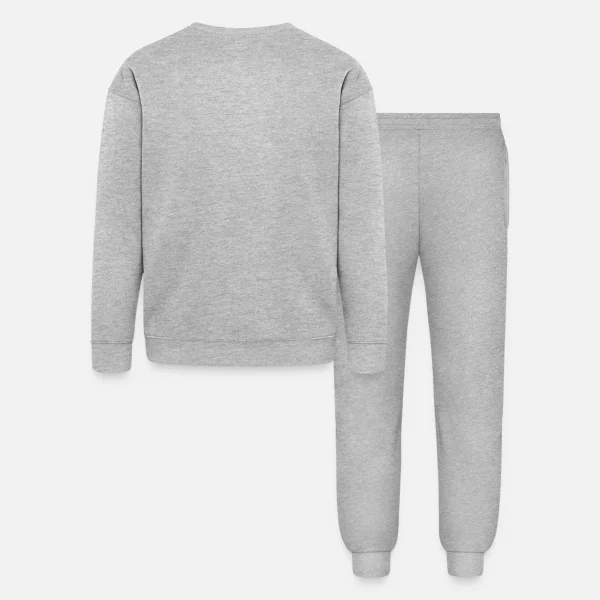 Custom Black Grey Cropped Basic Pullover Unisex Lounge Wear Set For Men Women - Personalised Designer Printed Stitched Hoodie