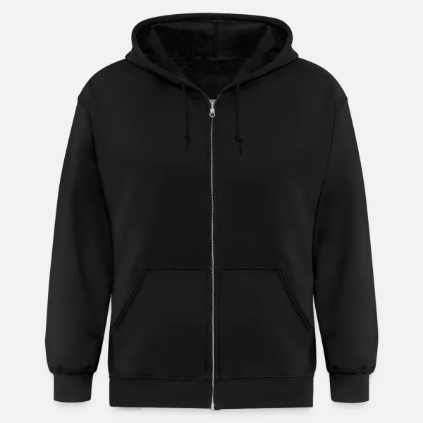 Custom Black Cropped Basic full zip Hoodie For Men - Personalised Designer Printed Stitched Hoodie