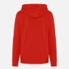Custom Red Black Grey Cropped Basic Pullover Unisex Fleece Hoodie For Men Women - Personalised Designer Printed Stitched Hoodie