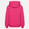 Custom Red Pink Purple Cropped Pullover Basic Hoodie For Women - Personalised Designer Printed Stitched Hoodie