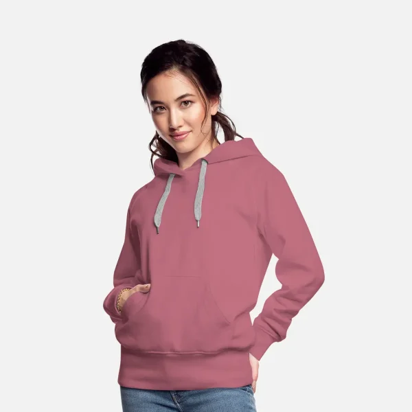 Custom Red Pink Purple Cropped Basic Pullover Premium Hoodie For Women - Personalised Designer Printed Stitched Hoodie