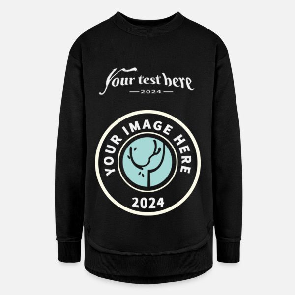 Custom Saltwater Black Mauve Cropped Basic Pullover Tunic Fleece Sweatshirt For Women - Personalised Designer Printed Stitched Hoodie