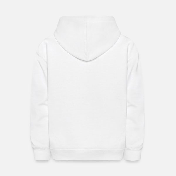 Custom Black White Grey Cropped Pullover Basic Hoodie For Kids - Personalised Designer Printed Stitched Hoodie