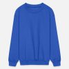 Custom Black Blue Grey Cropped Pullover Basic Crewneck Sweatshirt For Kids - Personalised Designer Printed Stitched Hoodie